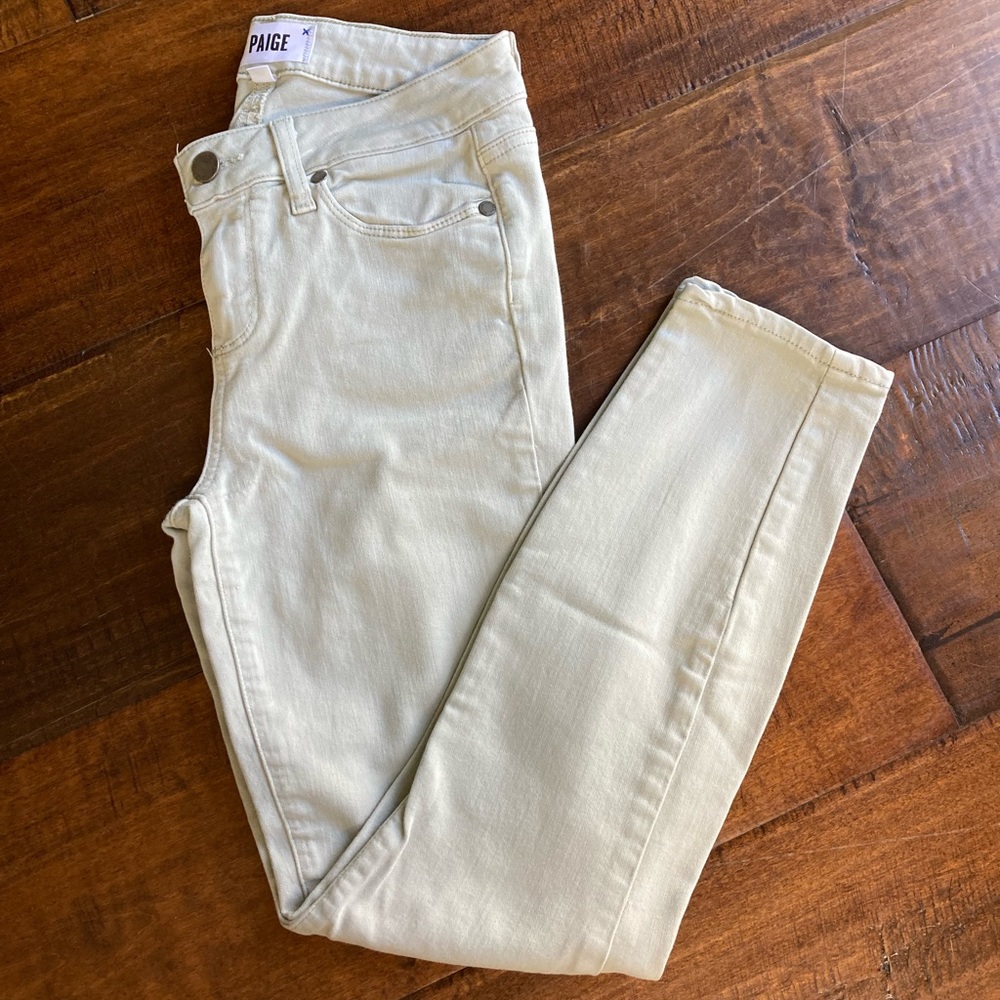 Paige Verdugo Crop light blue skinny jeans size 26